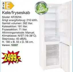 Harald Nyborg Køle/fryseskab, DKK 2499 tilbud