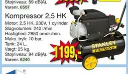 Harald Nyborg Kompressor 2,5 HK, DKK 1199 tilbud