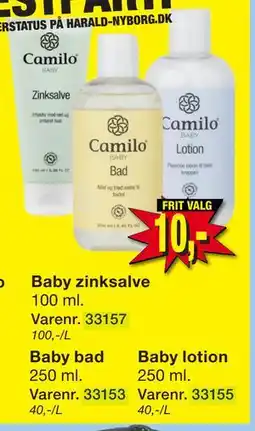 Harald Nyborg Baby bad, DKK 10 tilbud