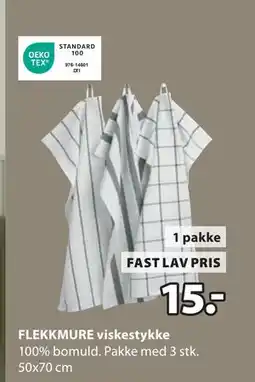 JYSK FLEKKMURE viskestykke, DKK 15 tilbud