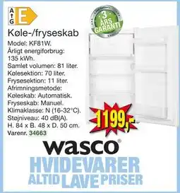 Harald Nyborg Køle-/fryseskab, DKK 1199 tilbud