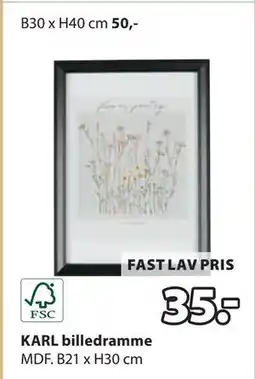 JYSK KARL billedramme tilbud