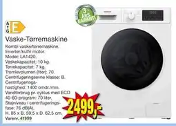 Harald Nyborg Vaske-Tørremaskine, DKK 2499 tilbud