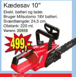 Harald Nyborg Kædesav 10”, DKK 499 tilbud