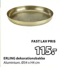 JYSK ERLING dekorationsbakke, DKK 115 tilbud