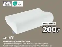 JYSK KVINA memory foam konturpude, DKK 200 tilbud