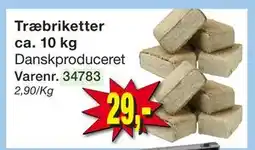Harald Nyborg Træbriketter ca. 10 kg, DKK 29 tilbud
