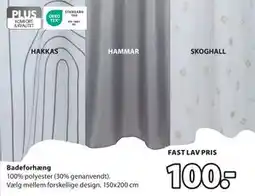 JYSK Badeforhæng, DKK 100 tilbud