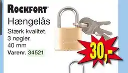 Harald Nyborg Hængelås, DKK 30 tilbud
