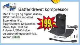 Harald Nyborg Batteridrevet kompressor, DKK 199 tilbud