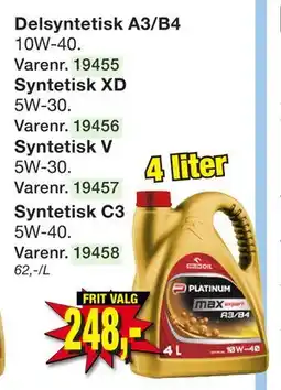 Harald Nyborg Delsyntetisk A3/B4, DKK 248 tilbud