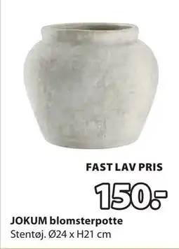 JYSK JOKUM blomsterpotte, DKK 150 tilbud