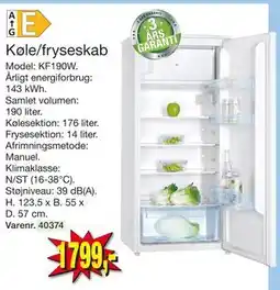 Harald Nyborg Køle/fryseskab, DKK 1799 tilbud
