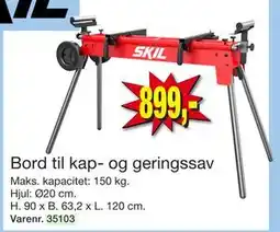 Harald Nyborg Bord til kap- og geringssav, DKK 899 tilbud