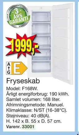 Harald Nyborg Fryseskab, DKK 1999 tilbud