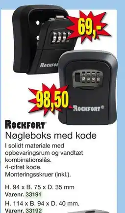 Harald Nyborg Nøgleboks med kode, DKK 98.5 tilbud