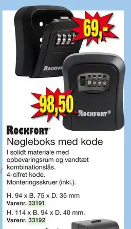 Harald Nyborg Nøgleboks med kode, DKK 69 tilbud