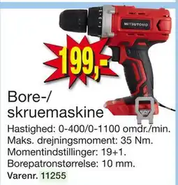 Harald Nyborg Bore-/ skruemaskine, DKK 199 tilbud