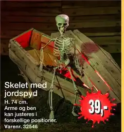 Harald Nyborg Skelet med jordspyd, DKK 39 tilbud