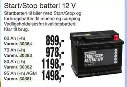 Harald Nyborg Start/Stop batteri 12 V tilbud