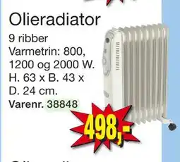 Harald Nyborg Olieradiator, DKK 498 tilbud
