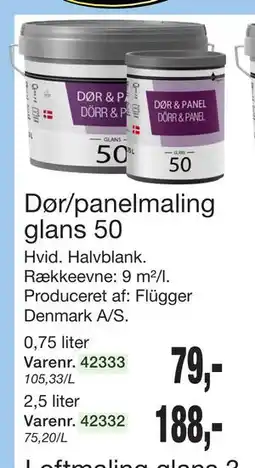 Harald Nyborg Dør/panelmaling glans 50 tilbud