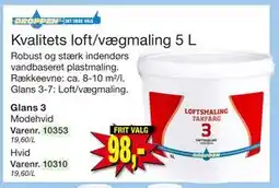 Harald Nyborg Kvalitets loft/vægmaling 5 L, DKK 98 tilbud
