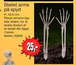 Harald Nyborg Skelet arme på spyd, DKK 25 tilbud