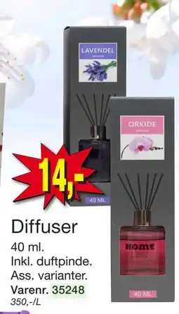 Harald Nyborg Diffuser, DKK 14 tilbud