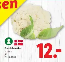 Lidl Dansk blomkål, DKK 12 tilbud
