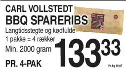 ABC Lavpris CARL VOLLSTEDT BBQ SPARERIBS tilbud