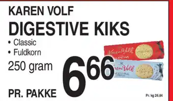 ABC Lavpris KAREN VOLF DIGESTIVE KIKS tilbud