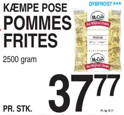ABC Lavpris Kæmpe pose pommes frites tilbud