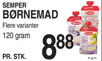 ABC Lavpris SEMPER BØRNEMAD tilbud