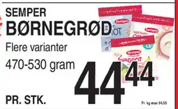 ABC Lavpris SEMPER BØRNEGRØDOT tilbud