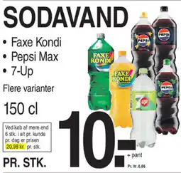 ABC Lavpris SODAVAND tilbud