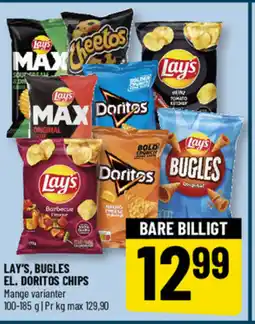 Løvbjerg Lay's, bugles el. doritos chips tilbud