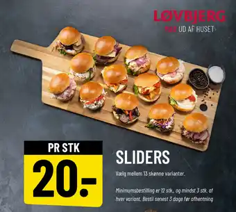 Løvbjerg SLIDERS tilbud