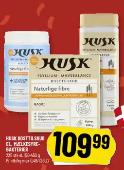 Løvbjerg Husk kosttilskud el. mælkesyre- bakterier tilbud