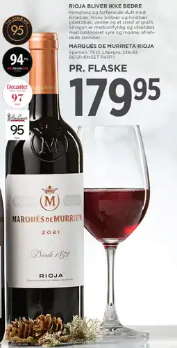 MENY MARQUÉS DE MURRIETA RIOJA tilbud