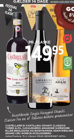 MENY Castellare di castillina chianti classico torre alta, tilbud