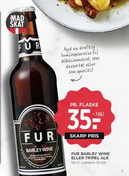 MENY Fur barley wine eller tripel ale tilbud