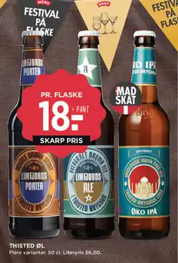 MENY THISTED ØL tilbud
