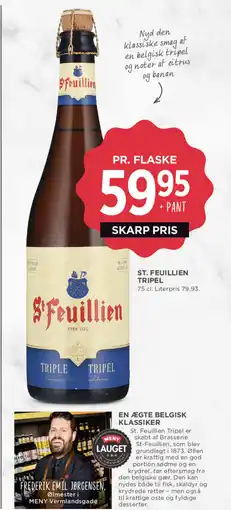 MENY ST. FEUILLIEN TRIPEL tilbud