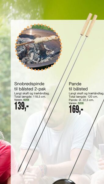 Harald Nyborg Snobrødspinde til bålsted 2-pak tilbud