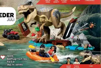 Lego Bådflugt fra T. rex tilbud
