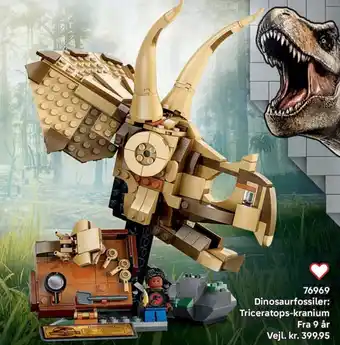 Lego Dinosaurfossiler: Triceratops-kranium tilbud