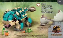 Lego Baby Bumpy: Ankylosaurus tilbud