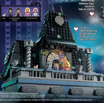 Lego Wednesday og Enids værelse tilbud