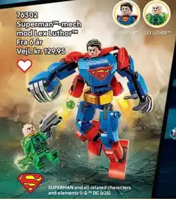 Lego Superman-mech mod Lex Luthor tilbud